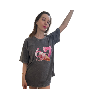 6-7 ΧΩΝΑΚΙ ΠΑΓΩΤΟ T-Shirt - Dark Heather