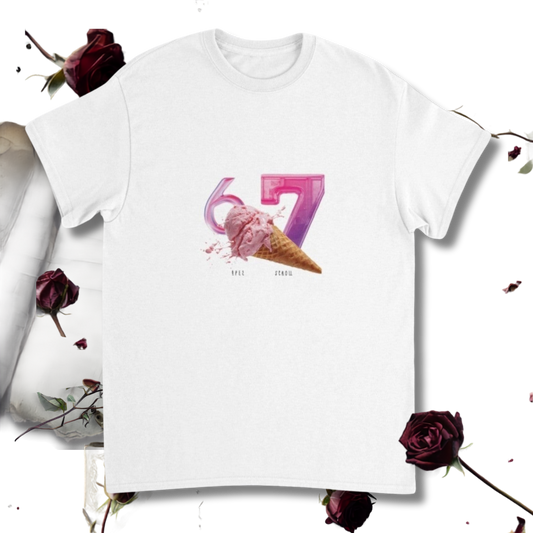 Ice Cream Cone Tee - White