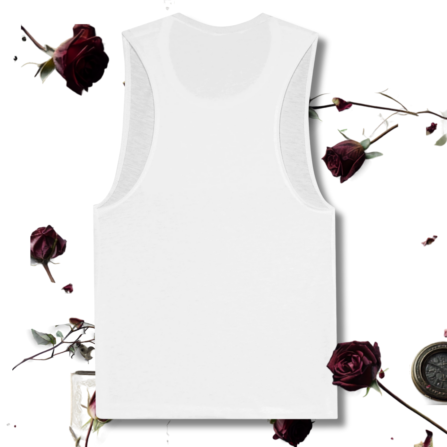 Maro Wilde "Plot Twist" Muscle Tank Top - White
