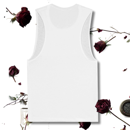 Maro Wilde "Plot Twist" Muscle Tank Top - White