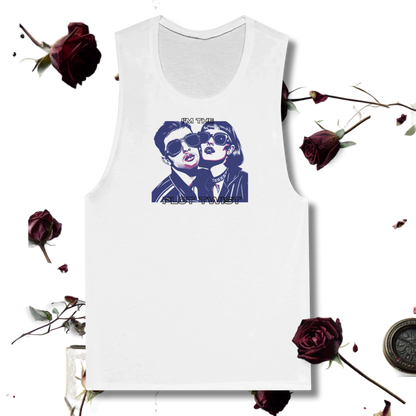 Maro Wilde "Plot Twist" Muscle Tank Top - White