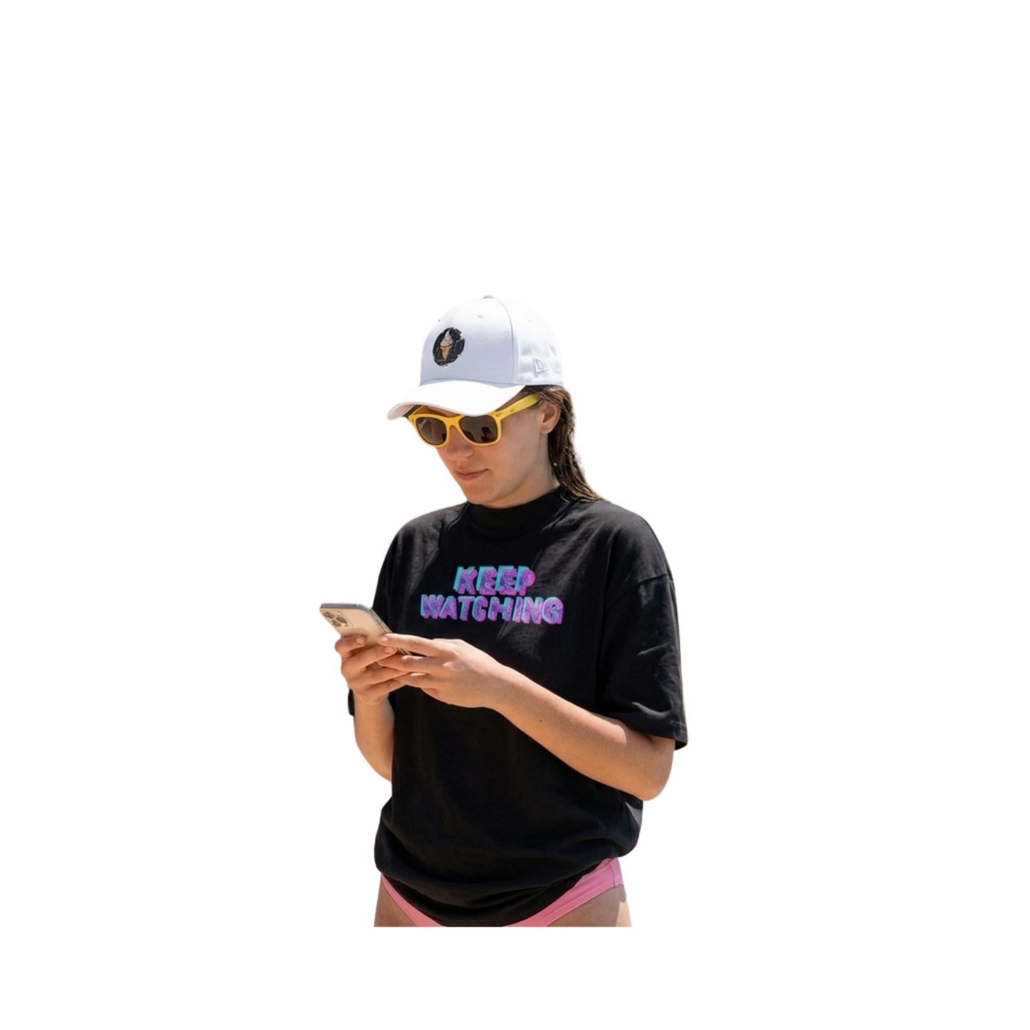 KEEP WATCHING Oversized - Black