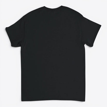 Μαύρο t-shirt με anime graphic design και τη φράση 6-7, σε λευκό φόντο
