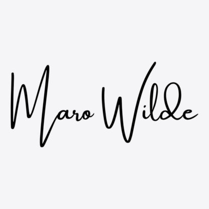 Maro Wilde grey 100% organic cotton unisex regular fit polo shirt with embroidered signature.