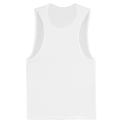 Maro Wilde "Karma Is A B!tch" Muscle Tank Top - White